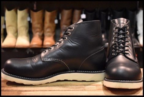 【10D 美品 25年】レッドウィング 8165 アイリッシュセッター ブラッククローム プレーントゥ 編み上げ ブーツ redwing HOPESMORE