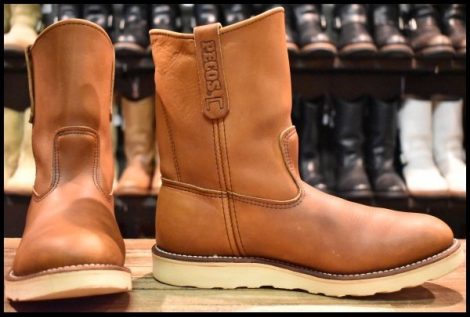 【8.5D 良品 06年】レッドウィング 866 ペコス 茶 オロイジナル ブラウン プルオン ブーツ redwing pecos HOPESMORE