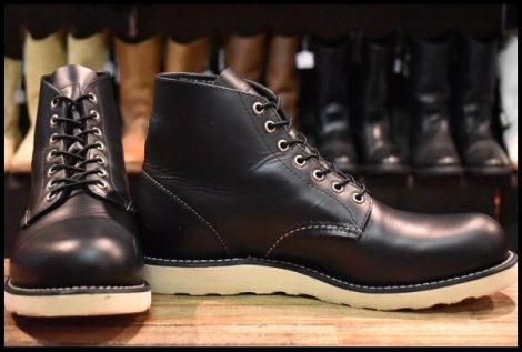 【10D 美品 25年】レッドウィング 8165 アイリッシュセッター ブラッククローム プレーントゥ 編み上げ ブーツ redwing HOPESMORE