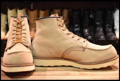 【10.5E 箱付 良品 09年】レッドウィング 8173 スエード アイリッシュセッター ラフアウト モックトゥ ブーツ redwing HOPESMORE