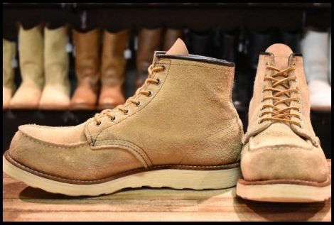 【10D 良品 04年】レッドウィング 8173 スエード アイリッシュセッター ホーソーン ラフアウト モックトゥ ブーツ redwing HOPESMORE