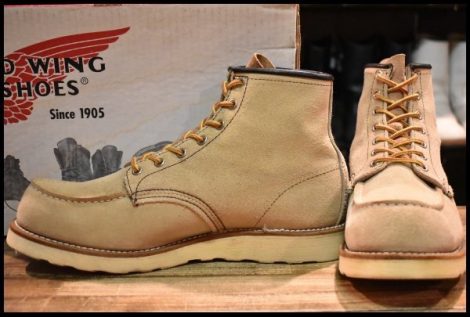 【10.5E 箱付 良品 09年】レッドウィング 8173 スエード アイリッシュセッター ラフアウト モックトゥ ブーツ redwing HOPESMORE