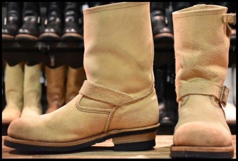 【8.5D 良品 07年】レッドウィング 8268 スエード エンジニア ホーソーンアビレーンラフアウト スチールトゥ ブーツ redwing HOPESMORE