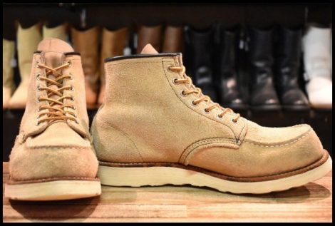 【10D 良品 04年】レッドウィング 8173 スエード アイリッシュセッター ホーソーン ラフアウト モックトゥ ブーツ redwing HOPESMORE