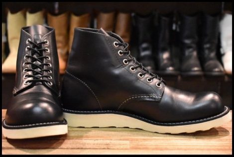 【8D 美品 25年】レッドウィング 8165 アイリッシュセッター ブラッククローム プレーントゥ 編み上げ ブーツ redwing HOPESMORE