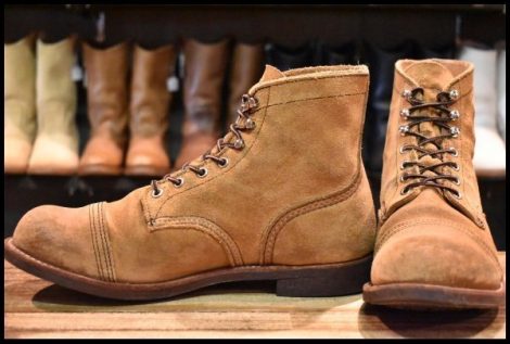 【10D 良品 21年】レッドウィング 8083 アイアンレンジャー 茶 ミュールスキナー ラフアウト キャップトゥ ブーツ redwing HOPESMORE