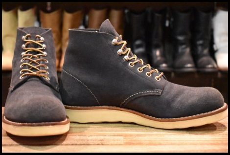【8.5D 良品 BEAMS別注 10年】レッドウィング 8154 ネイビー スエード アイリッシュセッター ブーツ ビームス redwing HOPESMORE