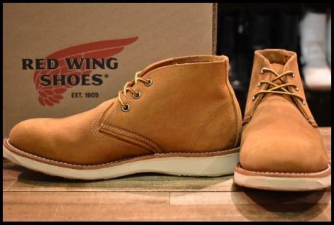 【7.5D 箱付 美品 11年】レッドウィング 3145 クラシックワークチャッカ ブラウン スエード 短靴 ブーツ redwing HOPESMORE