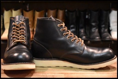 【10D 良品 13年】レッドウィング 9870 アイリッシュセッター クローンダイク 黒 プレーントゥ 編み上げ ブーツ redwing HOPESMORE