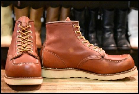 【9.5E 良品 14年】レッドウィング 8875 アイリッシュセッター 赤茶 オロラセット モックトゥ 編み上げ ブーツ redwing HOPESMORE