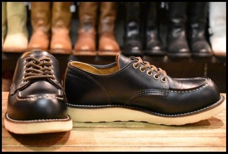 【7.5D 良品 17年】レッドウィング 9894 オックスフォード 黒 クローンダイク モックトゥ ローカット 短靴 ブーツ redwing HOPESMORE