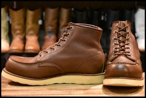 【7.5E 良品 羽タグ】レッドウィング 8855 アイリッシュセッター ブラウン ベルバブーマー モックトゥ ブーツ redwing HOPESMORE