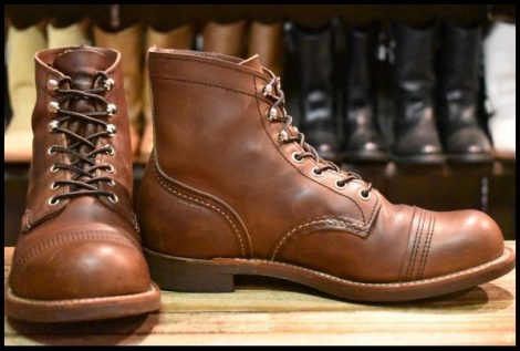 【7D 良品 22年】レッドウィング 8111 アイアンレンジャー 茶 アンバー ハーネス キャップトゥ ブラウン ブーツ redwing HOPESMORE