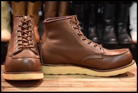 【7.5E 良品 羽タグ】レッドウィング 8855 アイリッシュセッター ブラウン ベルバブーマー モックトゥ ブーツ redwing HOPESMORE