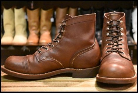 【7D 良品 22年】レッドウィング 8111 アイアンレンジャー 茶 アンバー ハーネス キャップトゥ ブラウン ブーツ redwing HOPESMORE