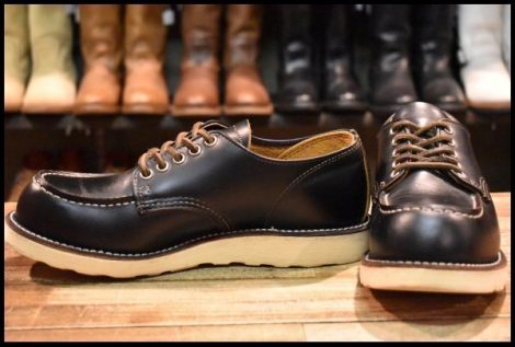 【7.5D 良品 17年】レッドウィング 9894 オックスフォード 黒 クローンダイク モックトゥ ローカット 短靴 ブーツ redwing HOPESMORE