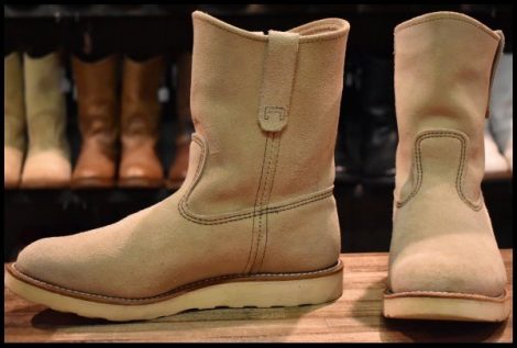 【9E 良品 10年】レッドウィング 8168 スエード ペコス ホーソーン アビレーン ラフアウト プルオン ブーツ redwing pecos HOPESMORE