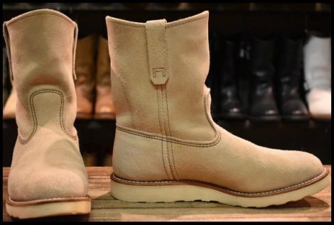 【9E 良品 10年】レッドウィング 8168 スエード ペコス ホーソーン アビレーン ラフアウト プルオン ブーツ redwing pecos HOPESMORE
