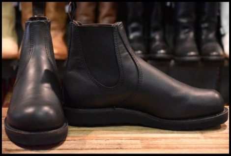【7.5D 美品 24年】レッドウィング 3194 クラシックチェルシー サイドゴア ブラック ハーネス 黒 ブーツ redwing HOPESMORE