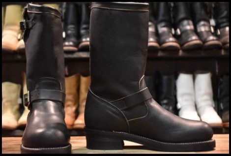 【6.5M 良品 黒タグ Cマーク PT83 93年】Chippewa チペワ エンジニア 27863 黒 ブラック スチールトゥ ブーツ ビンテージ HOPESMORE