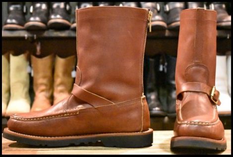 【9.5D 美品 白タグ】RUSSELL MOCCASIN ラッセルモカシン ゼファーブーツ ブラウン 茶 ビブラム ブーツ HOPESMORE
