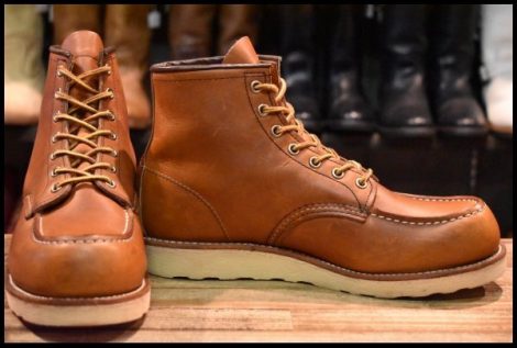 【9E 良品 18年】レッドウィング 875 アイリッシュセッター 茶 オロレガシー モックトゥ レースアップ ブーツ redwing HOPESMORE