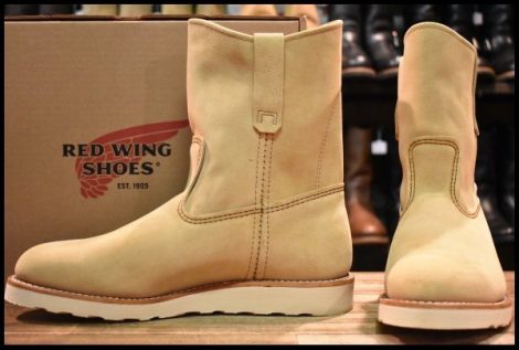 【10.5E 箱付 未使用 25年】レッドウィング 8168 スエード ペコス ホーソーンアビレーンラフアウト ブーツ redwing HOPESMORE