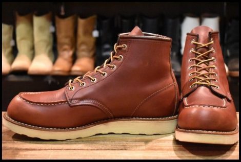 【10.5D 良品 12年】レッドウィング 9106 アイリッシュセッター 赤茶 レッド ブラウン モックトゥ 8875 ブーツ redwing HOPESMORE