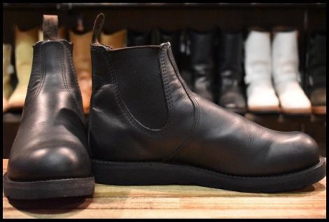 【9.5D 美品 23年】レッドウィング 3194 クラシックチェルシー サイドゴア ブラック ハーネス 黒 ブーツ redwing HOPESMORE