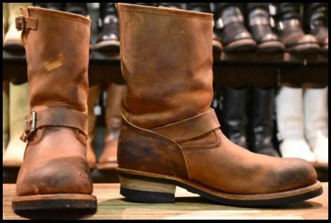 【9D 良品 06年】レッドウィング 2972 エンジニア 茶 カッパー ラフ＆タフ ブラウン スチールトゥ ブーツ redwing HOPESMORE