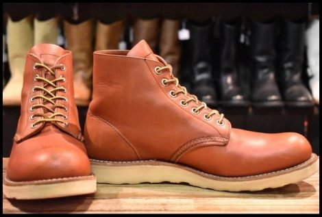 【8.5D 良品 11年】レッドウィング 8166 アイリッシュセッター 赤茶 オロラセット プレーントゥ 編み上げ ブーツ redwing HOPESMORE