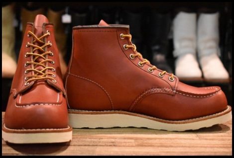 【8E 美品 犬タグ復刻 25年】レッドウィング 8875 アイリッシュセッター 赤茶 オロラセット モックトゥ ブーツ redwing HOPESMORE