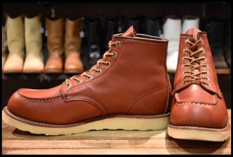 【11.5D 良品 10年】レッドウィング 8131 アイリッシュセッター 赤茶 オロラセット モックトゥ 編み上げ 8875 ブーツ redwing HOPESMORE