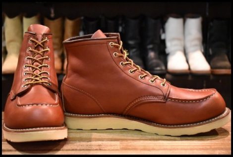 【11.5D 良品 10年】レッドウィング 8131 アイリッシュセッター 赤茶 オロラセット モックトゥ 編み上げ 8875 ブーツ redwing HOPESMORE