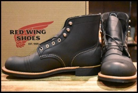 【7D 箱付 未使用 25年】レッドウィング 8084 アイアンレンジャー ブラック ハーネス 黒 キャップトゥ ブーツ redwing HOPESMORE