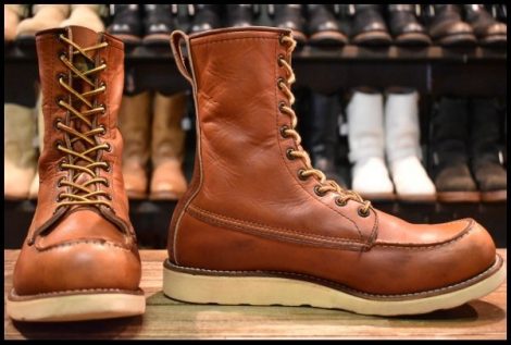 【9D 良品 旧半円犬タグ 93年10月刻印】レッドウィング 877 ロング アイリッシュセッター オロラセット ブーツ redwing HOPESMORE
