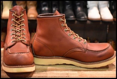 【9D 良品 10年】レッドウィング 8131 アイリッシュセッター 赤茶 オロラセット モックトゥ 8875 ブーツ redwing HOPESMORE