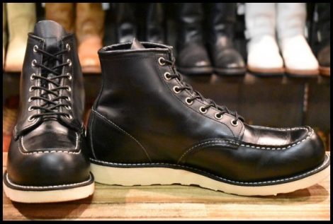 【11D 良品 16年】レッドウィング 8179 アイリッシュセッター 黒 ブラッククローム モック 編み上げ ブーツ redwing HOPESMORE