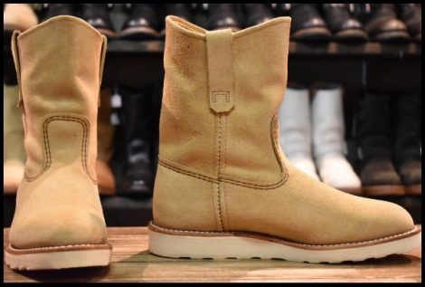 【7E 箱付 美品 25年】レッドウィング 8168 スエード ペコス ホーソーン アビレーン ラフアウト ブーツ redwing pecos HOPESMORE