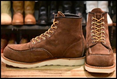【8.5D 良品 25年】レッドウィング 8836 スエード アイリッシュセッター チョコレート ミュールスキナー 茶 ブーツ redwing HOPESMORE