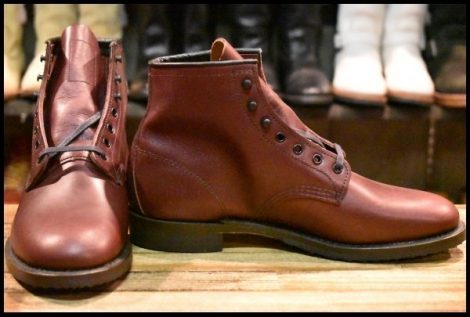 【8D 未使用 17年】レッドウィング 9062 ベックマン ブラックチェリー フラットボックス フェザーストーン ブーツ redwing HOPESMORE