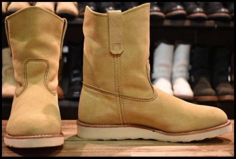 【9.5E 箱付 美品 25年】レッドウィング 8168 スエード ペコス ホーソーンアビレーンラフアウト ブーツ redwing HOPESMORE