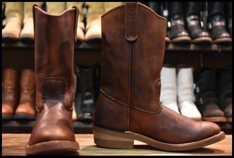 【7.5E 良品 08年】レッドウィング 8159 ペコス 茶 ブラウン アンバー ハーネス プルオン 1155 ブーツ redwing pecos HOPESMORE