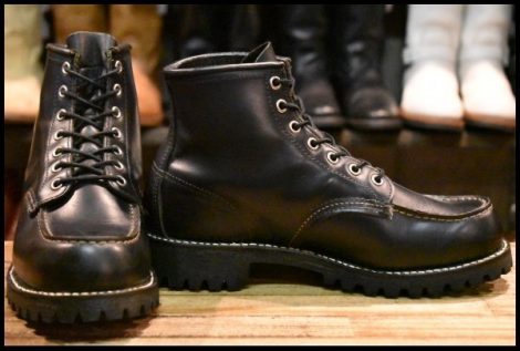 【7E 良品 09年 カスタム】レッドウィング 8179 アイリッシュセッター 黒 ブラッククローム モックトゥ 8176 ブーツ redwing HOPESMORE