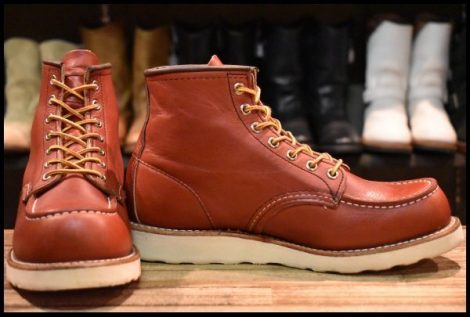 【7.5E 良品 犬タグ復刻 23年】レッドウィング 8875 アイリッシュセッター 赤茶 オロラセット モックトゥ ブーツ redwing HOPESMORE