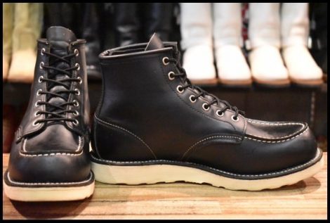 【8.5E 美品 09年】レッドウィング 8179 アイリッシュセッター 黒 ブラッククローム モックトゥ 編み上げ ブーツ redwing HOPESMORE