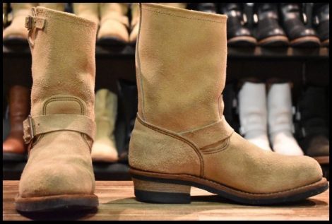 【8D 良品 13年】レッドウィング 8268 スエード エンジニア ホーソーンアビレーン ラフアウト スチールトゥ ブーツ redwing HOPESMORE