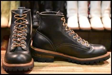 【8D 良品 11年 カスタム】レッドウィング 2934 ビブラム ラインマン ブラック 黒 LTT ブーツ redwing 2935 HOPESMORE
