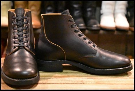 【7.5 箱付 美品】Rolling dub trio ローリングダブトリオ M42.5 RDT-M11 ブラック サービスシューズ ブーツ ミリタリー ブーツ HOPESMORE