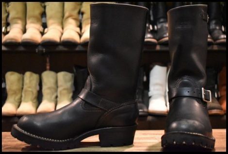 【8.5D 良品】WESCO ウエスコ ボス ブラック 黒 11インチハイト ビブラム100シングル エンジニア ブーツ BOSS HOPESMORE